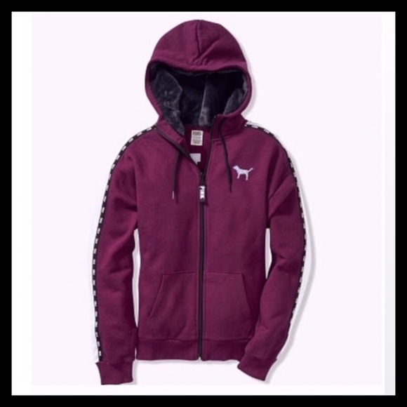 PINK Victoria’s Secret Bling Full ZIP Hoodie - Picture 3 of 7